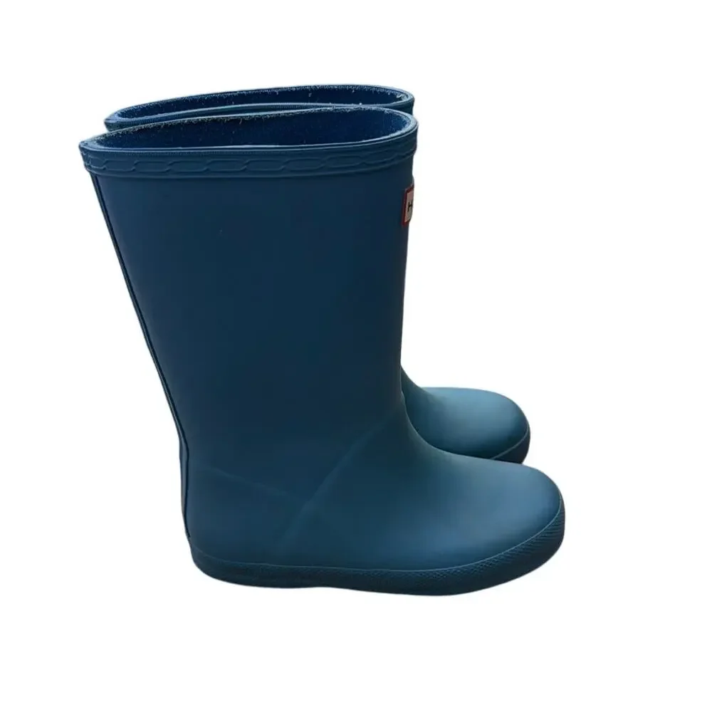 Hunter Rain Boots Toddler Kids Size 10/11 blue *some fade*